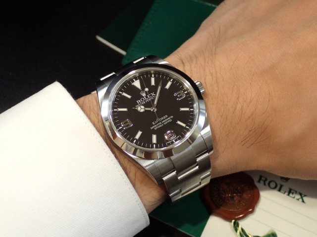 39mmのほどよいサイズ感。　EXPLORERⅠ　Ref.214270